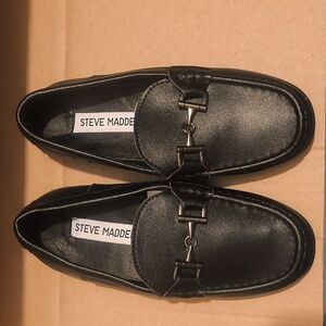Steve Madden Black kids Moccasin